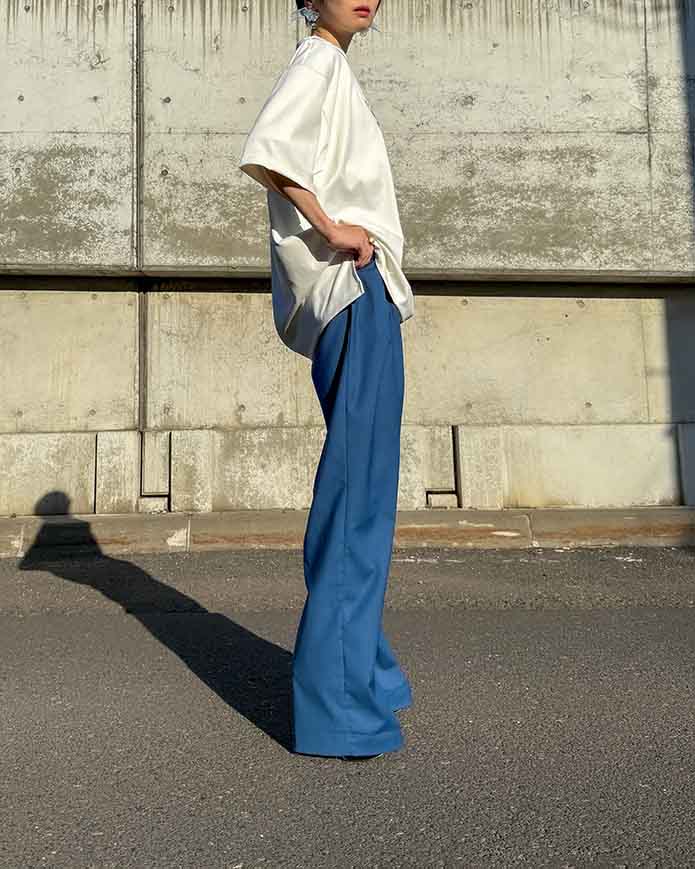 バックレースアップタックパンツ
